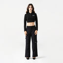 APRILE CROP TOP WOMEN BLACK