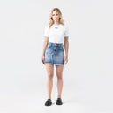 FLORA SKIRT WOMEN BLUE DENIM