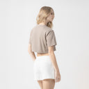 AMAL CROP TOP WOMEN TAUPE GRAY