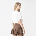 YLAIA CROP TOP WOMEN WHITE