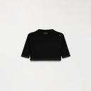 YLAIA CROP TOP WOMEN BLACK